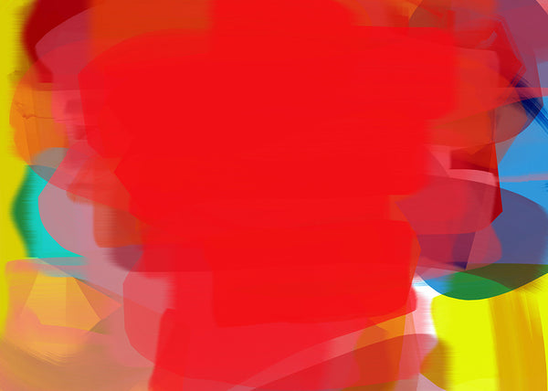 Anda Kubis Artwork | Colourful and bright abstract digital paintings on canvas and paper, referencing traditional oil painting processes.