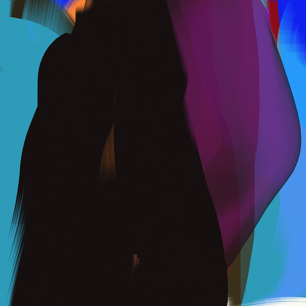 Anda Kubis Artwork | Colourful and bright abstract digital paintings on canvas and paper, referencing traditional oil painting processes.