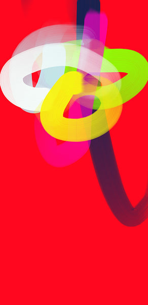 Anda Kubis Artwork | Colourful and bright abstract digital paintings on canvas and paper, referencing traditional oil painting processes.