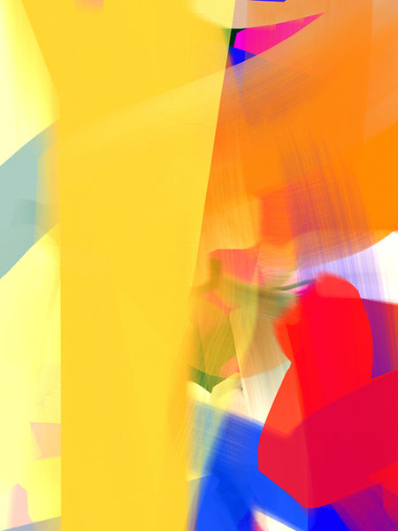 Anda Kubis Artwork | Colourful and bright abstract digital paintings on canvas and paper, referencing traditional oil painting processes.