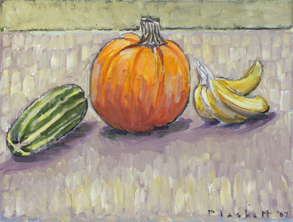 Joseph Plaskett Artwork | Impressionist still life, landscape, and figurative oil paintings, later informed by Modernism, seeing the addition of geometric shapes and abstract elements.