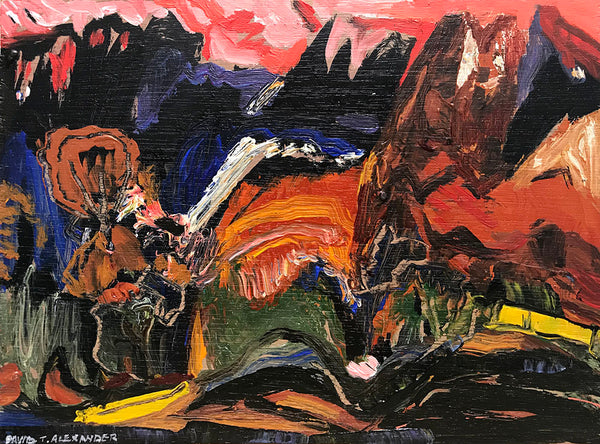 David T. Alexander Artwork | Colourful abstracts of water reflections and landscape paintings.