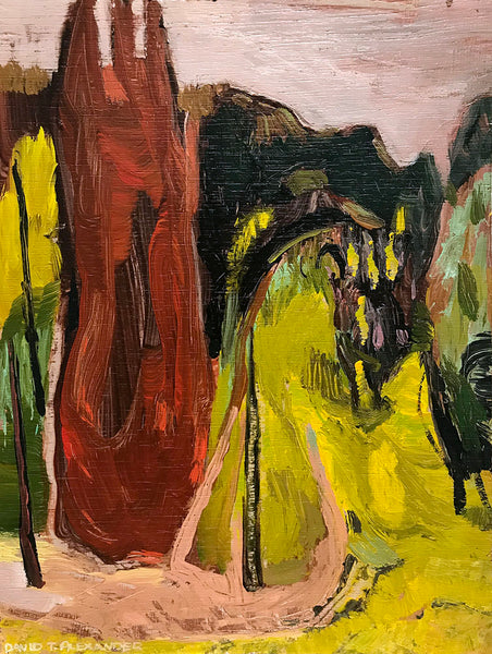 David T. Alexander Artwork | Colourful abstracts of water reflections and landscape paintings.