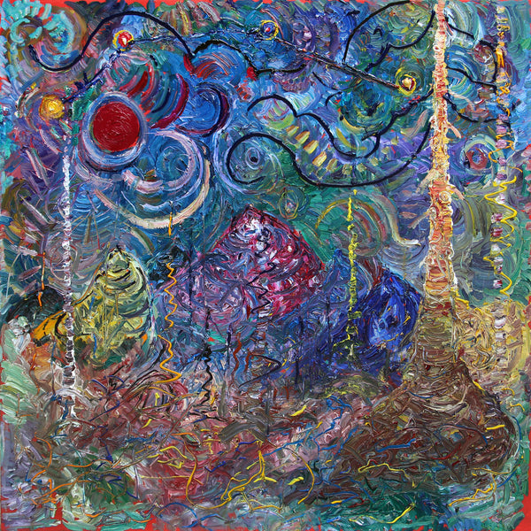 Alex Cameron Artwork | Colourful, textured, sculptural and abstracted landscape paintings.