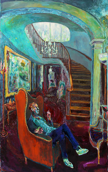 Bradley Wood artwork 'Debriefing August' available at Bau-Xi Gallery