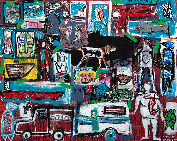 Casey McGlynn artwork 'Death Star Solo Again Seahorse' available at Bau-Xi Gallery Toronto, Ontario