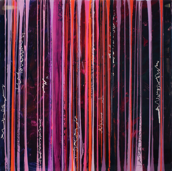 Pat O'Hara Artwork | Colourful, gestural abstractions composed of drips and splatters of paint.