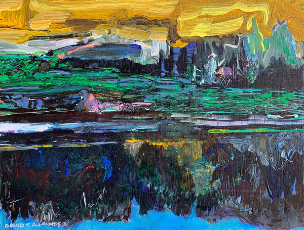 David T. Alexander artwork 'Back Lit Peninsula' available at Bau-Xi Gallery Vancouver