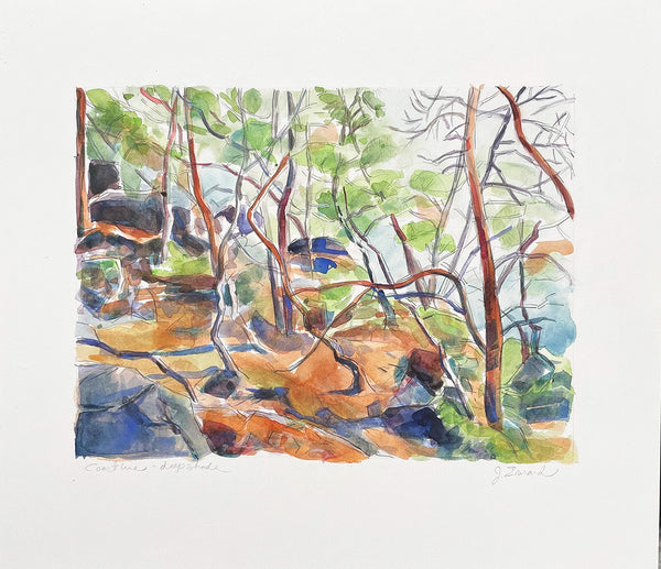 Jamie Evrard artwork 'Coastline - Deep Shade' available at Bau-Xi Gallery Vancouver