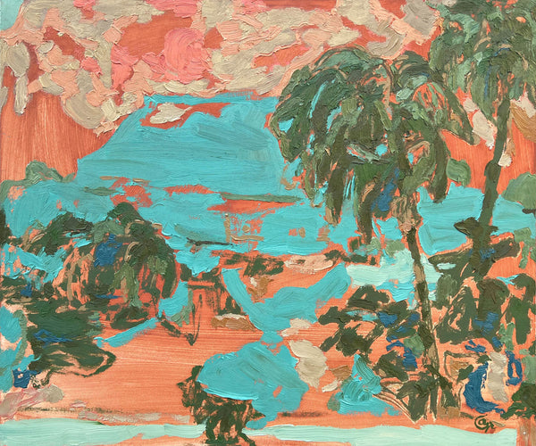 Anne Griffiths artwork 'Sliding Paradise' available at Bau-Xi Gallery Vancouver