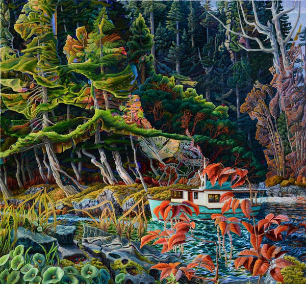 Drew Burnham artwork 'Channel Run' available at Bau-Xi Gallery Vancouver