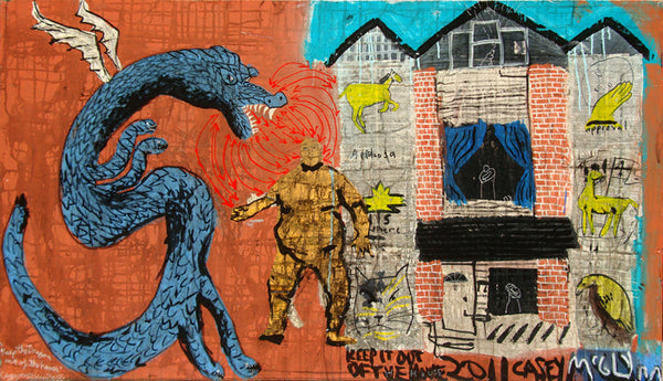 Casey McGlynn artwork 'Keep it out of the house' available at Bau-Xi Gallery Vancouver