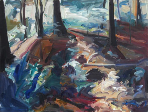 Ken Lochhead Artwork | Key figure in Canadian Modern art, known for his geometric, gestural, and colorful abstract paintings.