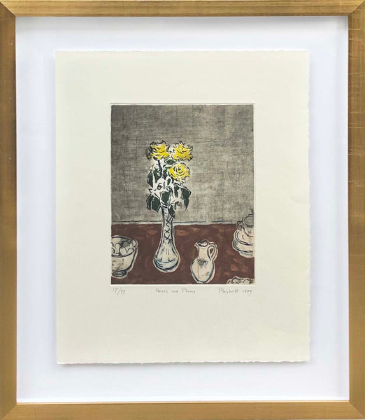 Joseph Plaskett artwork 'Roses and Plums' available at Bau-Xi Gallery Vancouver