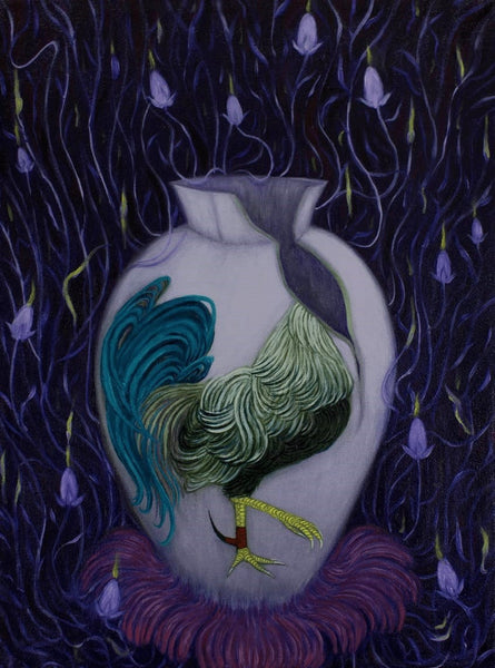 Michelle Nguyen artwork 'Fighting Cock Vessel' available at Bau-Xi Gallery Vancouver