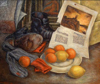 On the Floor, Still Life - 1945