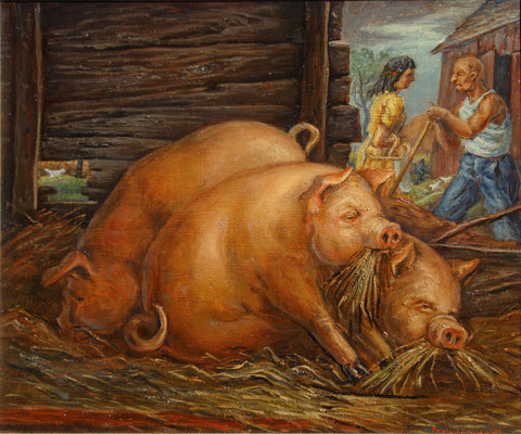 Pigs and Chicken - 1946