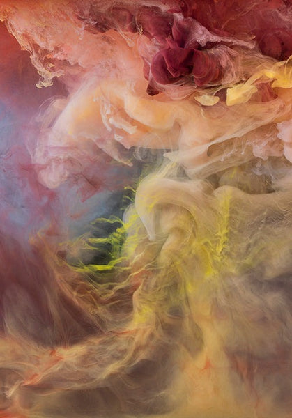 Kim Keever Artwork | Soft, colourful, dramatic, abstract photographs of cloud-like swirls of paint in water.
