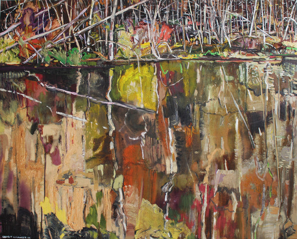 David T. Alexander Artwork | Colourful abstracts of water reflections and landscape paintings.