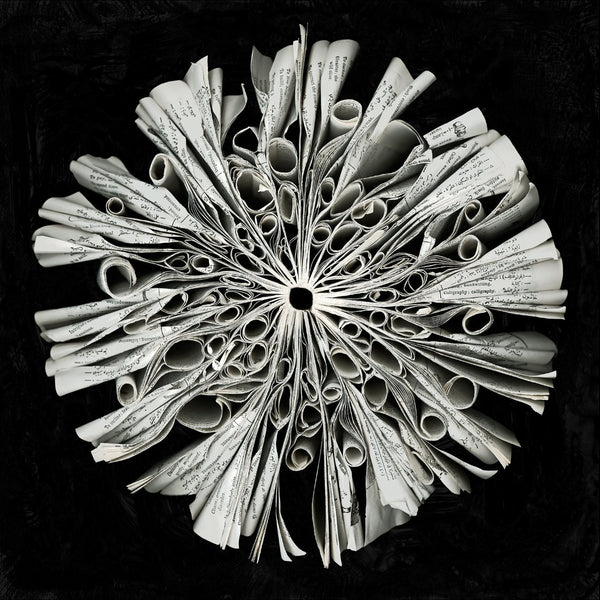 Cara Barer Artwork | Colourful and monochromatic photography orbs circular and organic abstract book art sculpture.