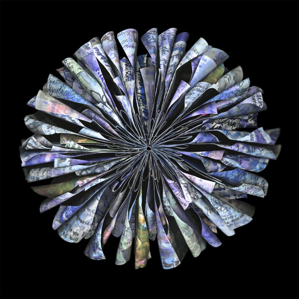 Cara Barer Artwork | Colourful and monochromatic photography orbs circular and organic abstract book art sculpture.