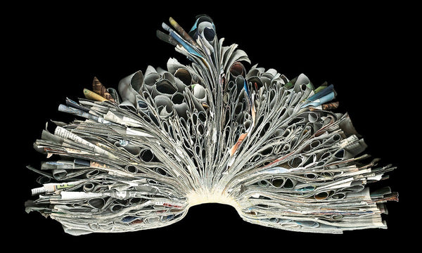 Cara Barer Artwork | Colourful and monochromatic photography orbs circular and organic abstract book art sculpture.