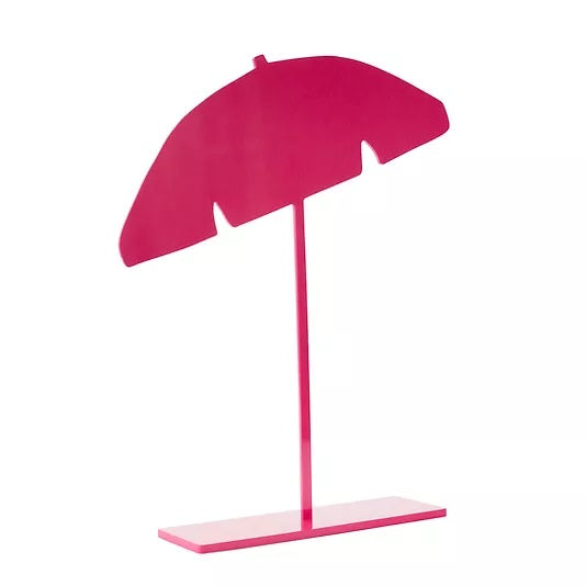 Beach Umbrella Sculpture - Fuchsia - 2 Sizes