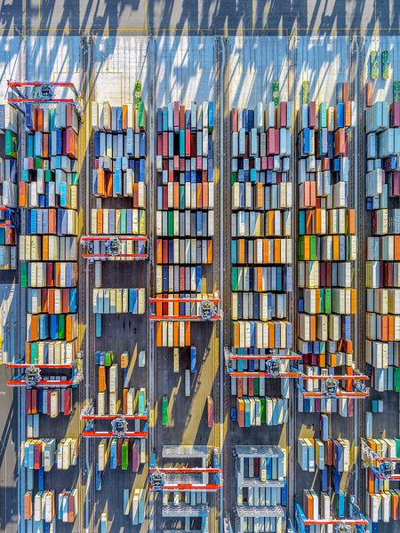 Jeffrey Milstein Artwork | Colourful, dramatic, graphic, and geometric aerial photographs of New York, Paris, London, Versailles, and Los Angeles.