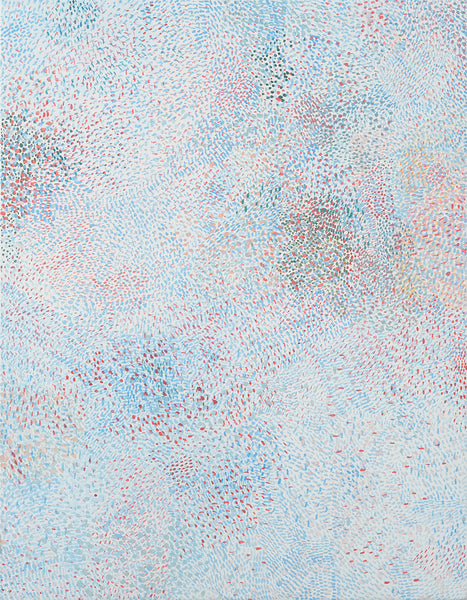 Vicky Christou Artwork | Minimalist, sculptural, textile-inspired, colour field grid paintings.