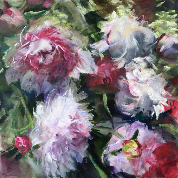 Jamie Evrard Artwork | Rich, colorful, gestural, floral, landscape, and still life watercolor and oil painting.