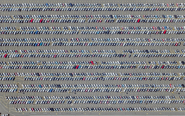 Jeffrey Milstein Artwork | Colourful, dramatic, graphic, and geometric aerial photographs of New York, Paris, London, Versailles, and Los Angeles.