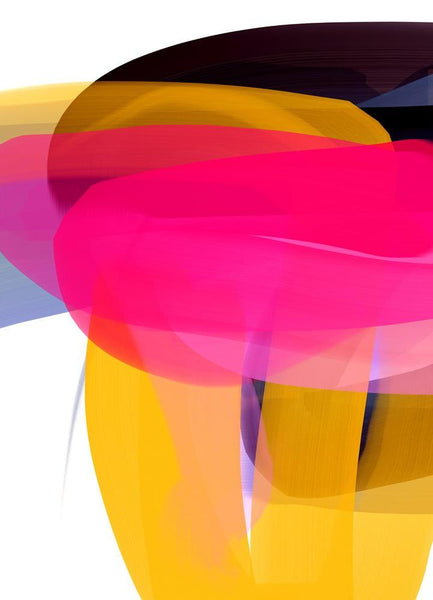 Anda Kubis Artwork | Colourful and bright abstract digital paintings on canvas and paper, referencing traditional oil painting processes.