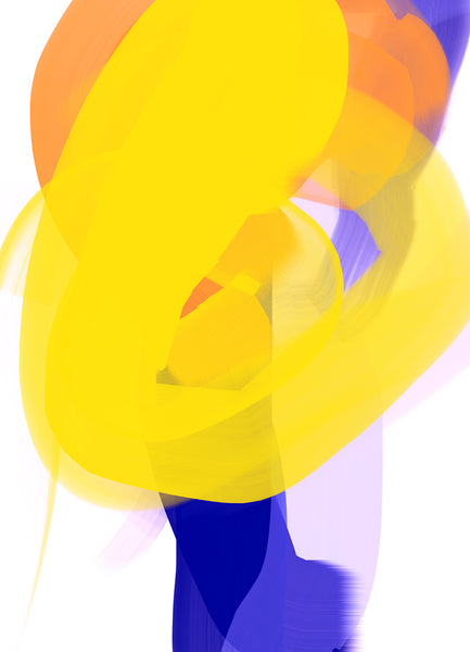 Anda Kubis Artwork | Colourful and bright abstract digital paintings on canvas and paper, referencing traditional oil painting processes.