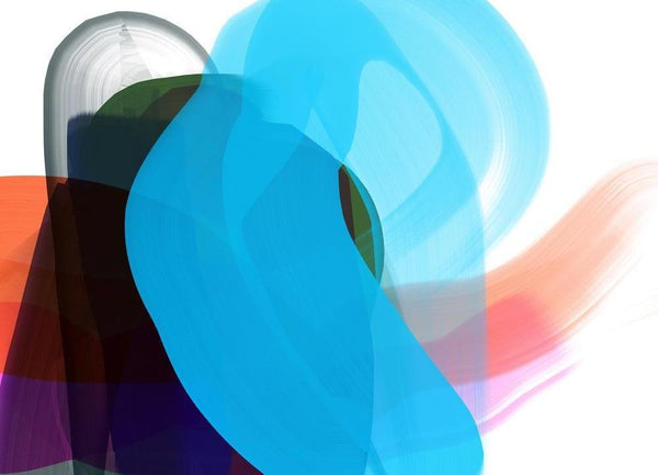 Anda Kubis Artwork | Colourful and bright abstract digital paintings on canvas and paper, referencing traditional oil painting processes.