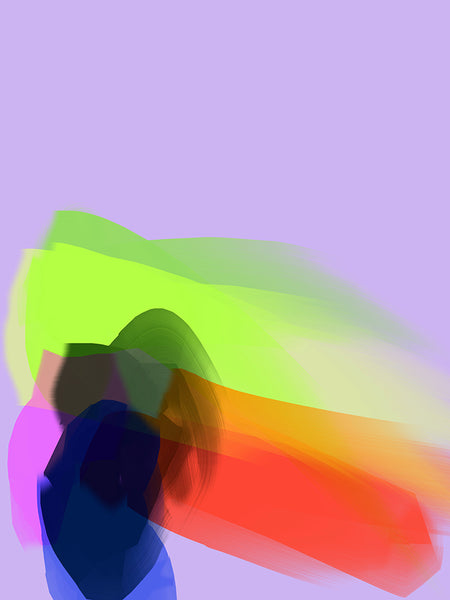 Anda Kubis Artwork | Colourful and bright abstract digital paintings on canvas and paper, referencing traditional oil painting processes.