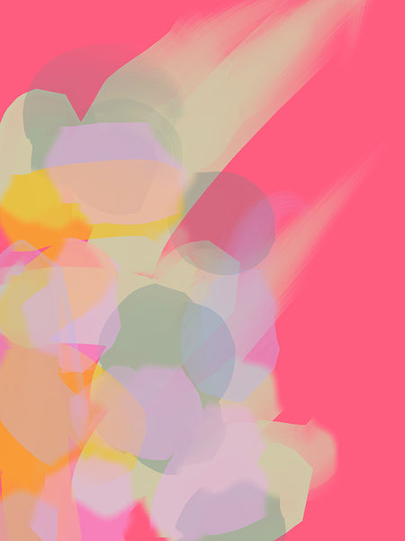 Anda Kubis Artwork | Colourful and bright abstract digital paintings on canvas and paper, referencing traditional oil painting processes.