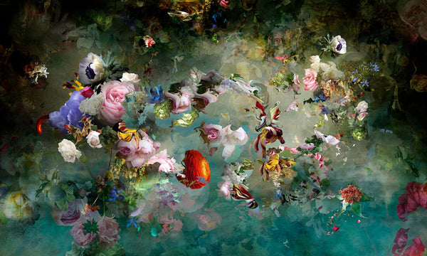 Isabelle Menin Artwork | Colourful, dramatic, painterly, abstract composite photographs of flowers and fruit.