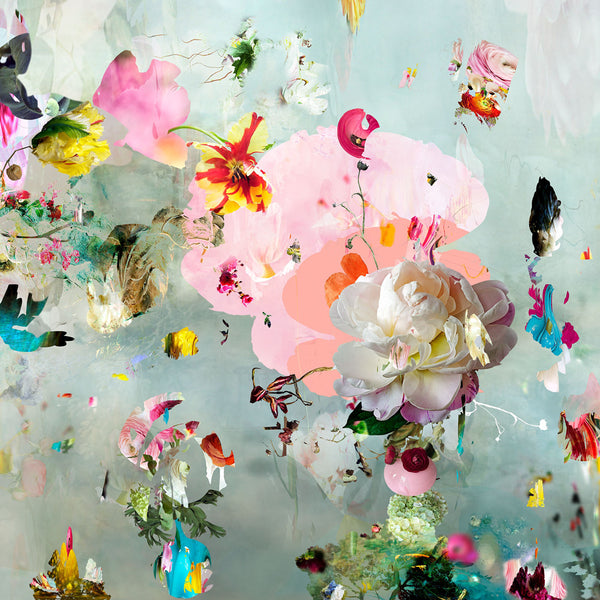 Isabelle Menin Artwork | Colourful, dramatic, painterly, abstract composite photographs of flowers and fruit.