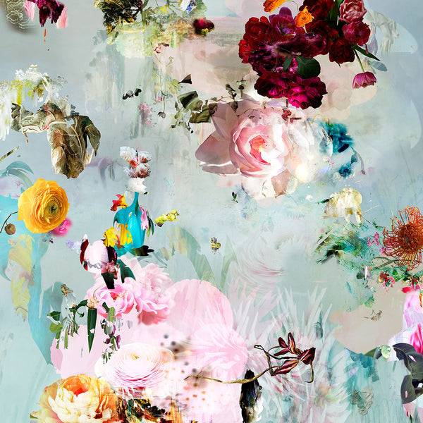 Isabelle Menin Artwork | Colourful, dramatic, painterly, abstract composite photographs of flowers and fruit.