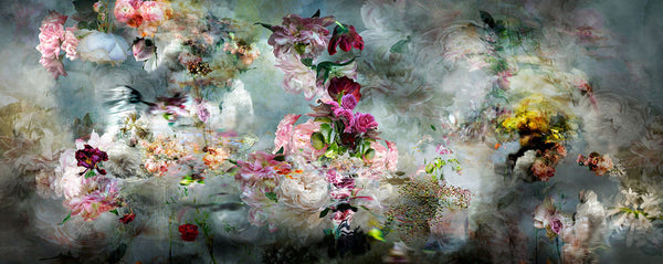 Isabelle Menin Artwork | Colourful, dramatic, painterly, abstract composite photographs of flowers and fruit.