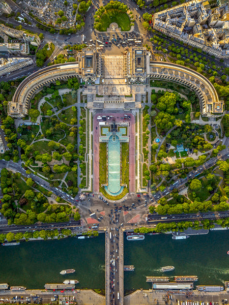 Jeffrey Milstein Artwork | Colourful, dramatic, graphic, and geometric aerial photographs of New York, Paris, London, Versailles, and Los Angeles.