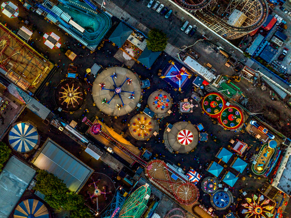 Jeffrey Milstein Artwork | Colourful, dramatic, graphic, and geometric aerial photographs of New York, Paris, London, Versailles, and Los Angeles.
