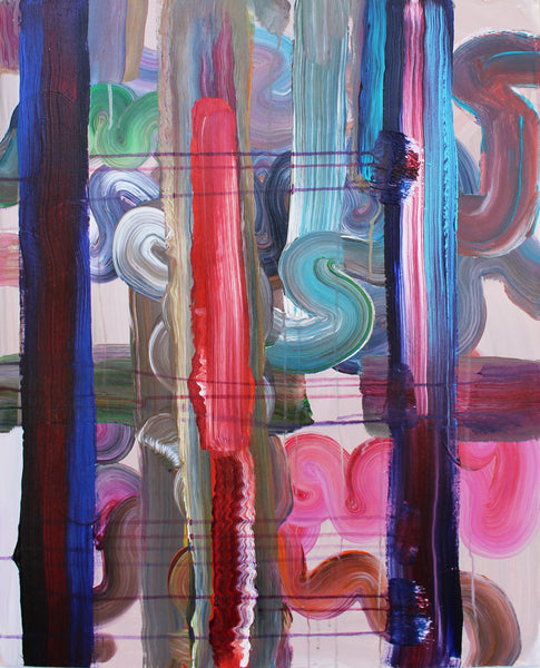 Pat O'Hara Artwork | Colourful, gestural abstractions composed of drips and splatters of paint.