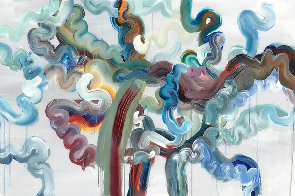 Pat O'Hara Artwork | Colourful, gestural abstractions composed of drips and splatters of paint.