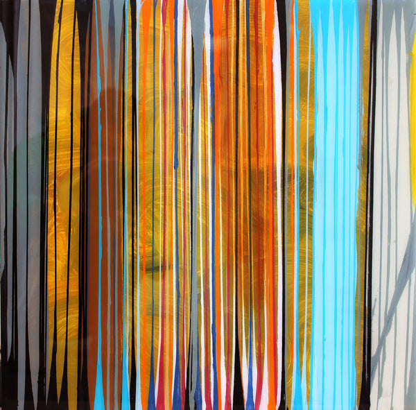 Pat O'Hara Artwork | Colourful, gestural abstractions composed of drips and splatters of paint.