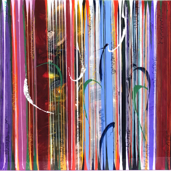 Pat O'Hara Artwork | Colourful, gestural abstractions composed of drips and splatters of paint.