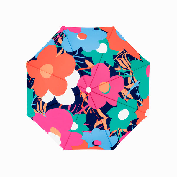 Pink Floral Beach Umbrella - 4 sizes