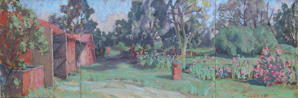 Joseph Plaskett Artwork | Impressionist still life, landscape, and figurative oil paintings, later informed by Modernism, seeing the addition of geometric shapes and abstract elements.