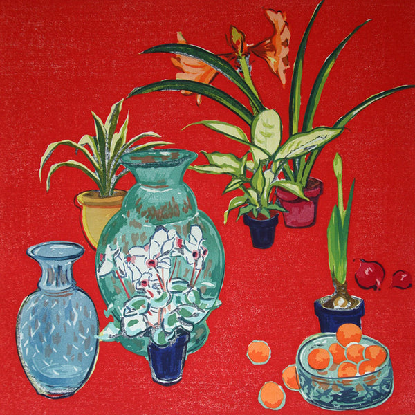 Joseph Plaskett Artwork | Impressionist still life, landscape, and figurative oil paintings, later informed by Modernism, seeing the addition of geometric shapes and abstract elements.