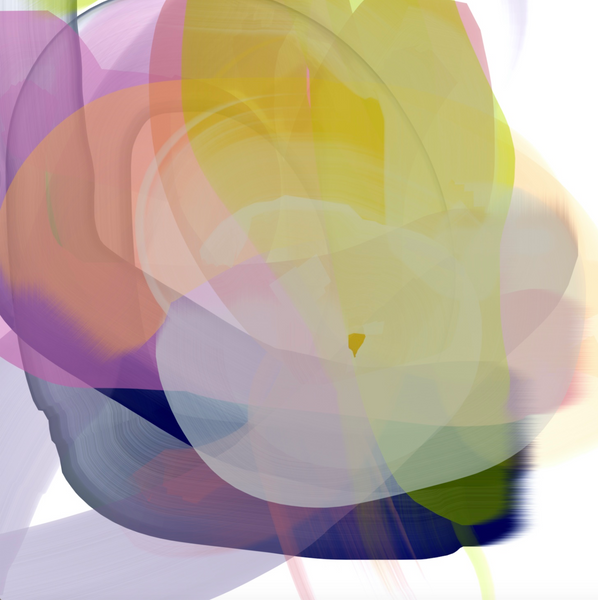 Anda Kubis Artwork | Colourful and bright abstract digital paintings on canvas and paper, referencing traditional oil painting processes.